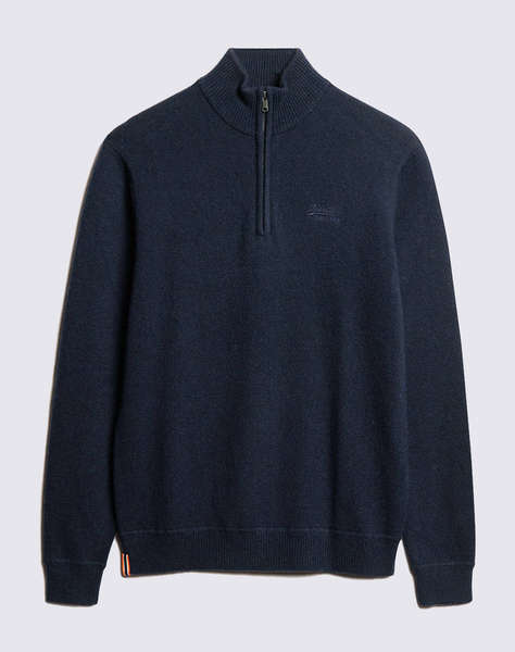 SUPERDRY D2 OVIN ESSENTIAL EMB KNIT HALF ZIP TRICOTAT DE BARBATI