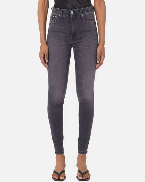 CALVIN KLEIN HIGH RISE SUPER SKINNY ANKLE