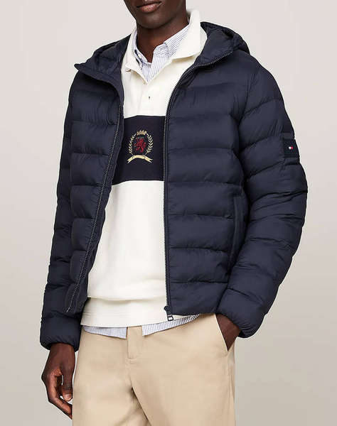 TOMMY HILFIGER MID WEIGHT HOODED JACKET