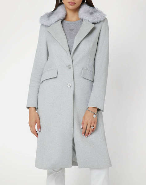 GUESS NANCY FIT COAT FAUX PALTON DE DAMA