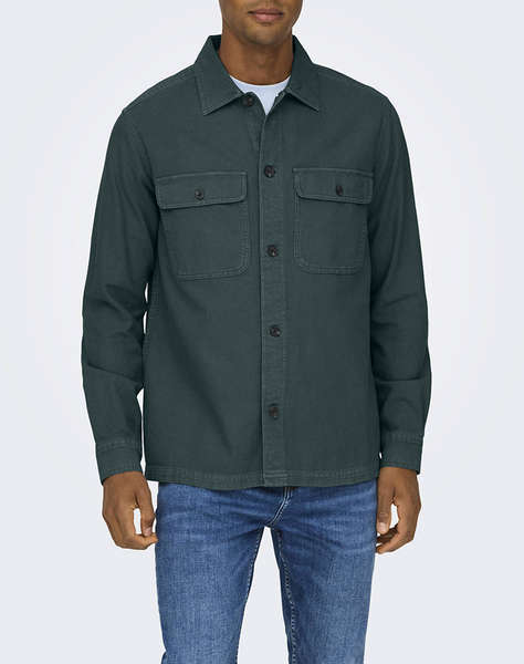 ONLY&SONS ONSOLIVER TWILL OVERDYE OVERSHIRT BF