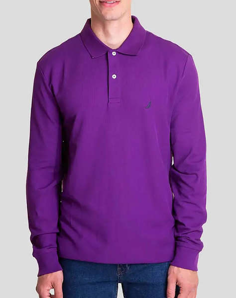 NAUTICA BLUZA POLO MM LS DECK POLO_SUSTAINABLE