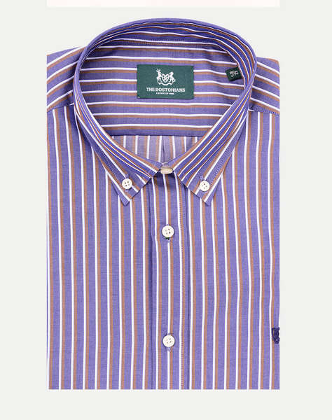 THE BOSTONIANS CAMASA ACORN POPLINA REGULAR FIT Stripe POPLIN Button-down Regular FIT