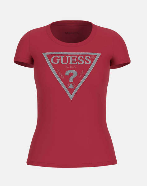 GUESS SS CN SHINY TRIANGLE TEE BLUZA DE DAMA