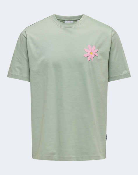 ONLY&SONS ONSFLORA COL PRINT RLX SS TEE