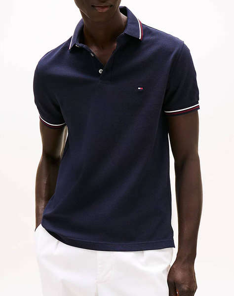 TOMMY HILFIGER TIPPED SLIM FIT POLO