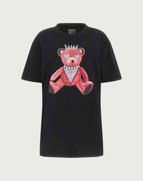 GUESS SS PINK BEAR NEW CREW TEE BLUZA DE DAMA