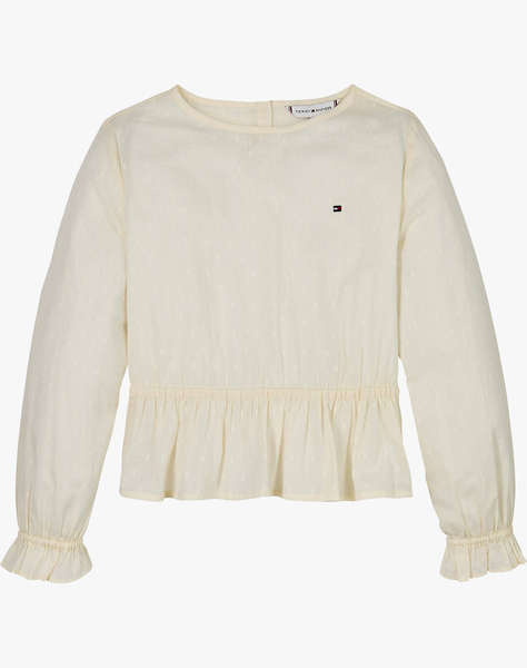 TOMMY HILFIGER DOBBY BLOUSE LS