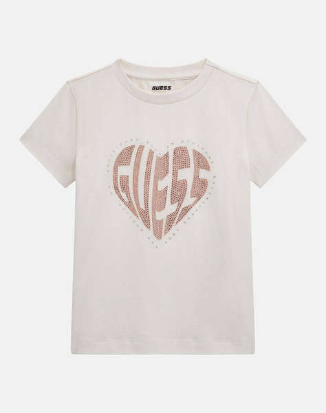 GUESS SS T-SHIRT_MINIME - MID ORGANIC STRETCH JERSEY 180 BLUZA G