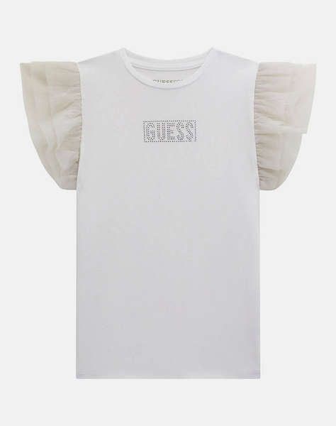 GUESS SS T-SHIRT W/MESH_CEREMONY BLUZA DE COPII GIRL