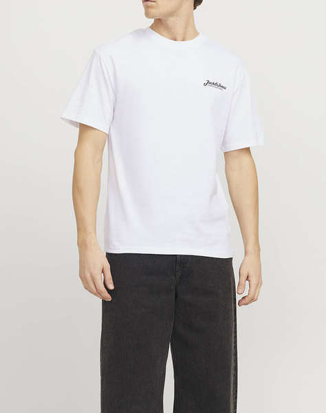 JACK&JONES JJBEAU TEE SS FRONTPRINT CREW NECK LN