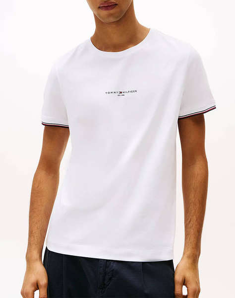 TOMMY HILFIGER TOMMY LOGO TIPPED TEE