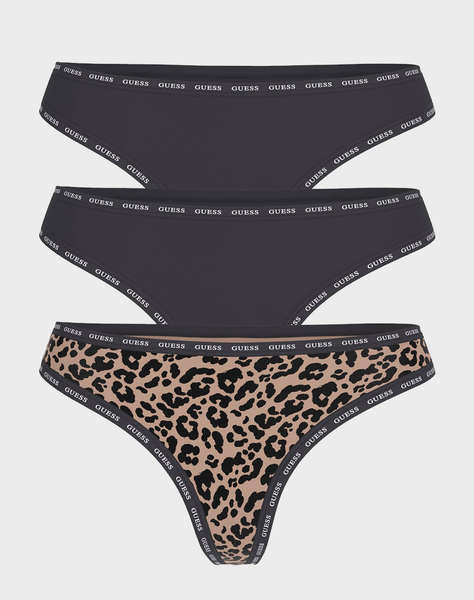 GUESS 3PACK PRINTED BASIC THONG LENJERIE INTIMA DE DAMA