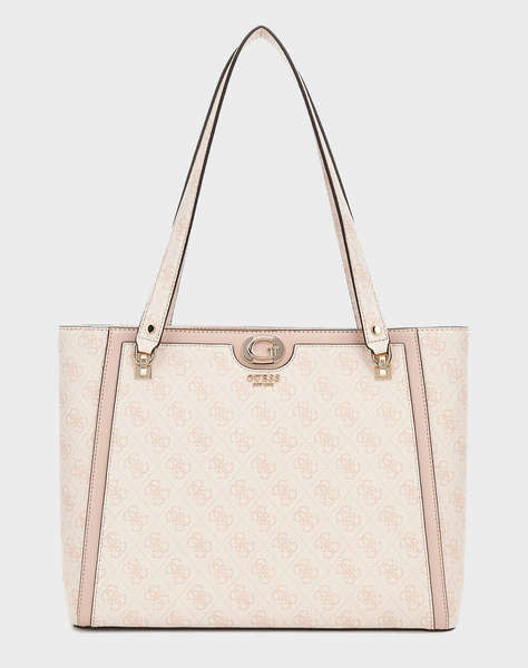 GUESS ORLINA LOGO NOEL TOTE GEANTA DE DAMA (Dimensiune : 21 x 15 x 6cm.)