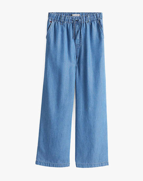 TOMMY HILFIGER CHAMBRAY WIDE LEG PANT