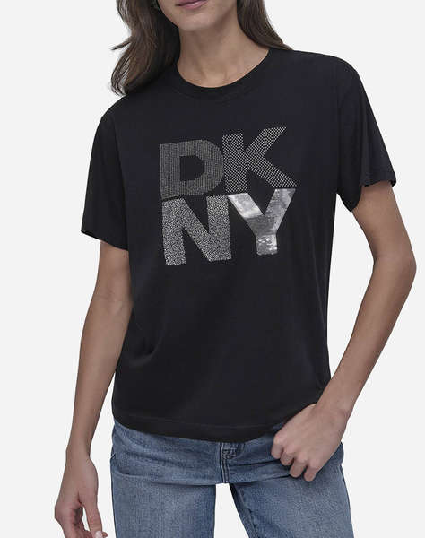 DKNY DJ5T1433 LOGO BLUZA CU MANECA SCURTA DKNY