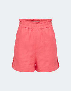 ONLY ONLCARO HW PB LINEN BLEND SHORTS PNT