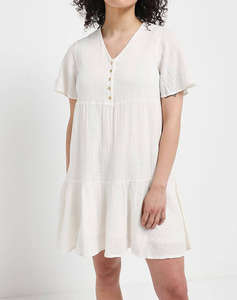 VERO MODA VMSATINA SS SHORT DRESS WVN BTQ