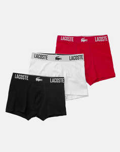 LACOSTE SET 3 LENJERIE INTIMA TRUNK PACK 3 TRUNKS