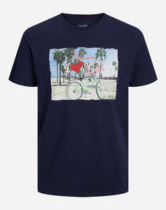 JACK&JONES BLUZA JPRBLUFIXIE TEE SS CREW NECK PRSP23 JNR