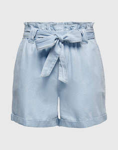 ONLY ONLBEA SMILLA HW PB LOOSE DNM SHORTS