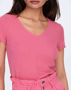 ONLY ONLKIKA S/S V-NECK TOP JRS