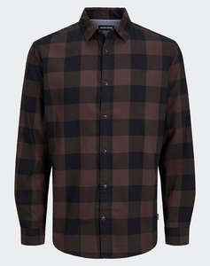 JACK&JONES JJEGINGHAM TWILL SHIRT L/S NOOS