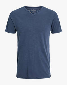 JACK&JONES JJESPLIT NECK TEE