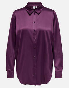 ONLY ONLVICTORIA SATIN SHIRT NOOSWVN