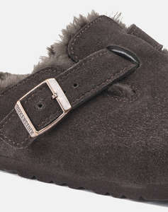 BIRKENSTOCJ LEATHER BOSTON SHEARLING LEVE MOCCA LAF 35 - 46 NARROW SEASONAL CLASSIC ADULTS LEA INCALTAMINTE UNISEX