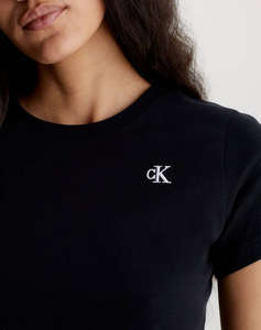 CALVIN KLEIN CK EMBROIDERY SLIM TEE