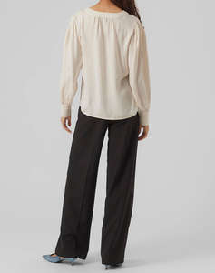 VERO MODA VMGISANA V-NECK SHIRT WVN BTQ