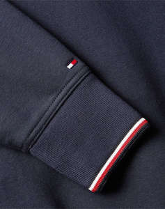 TOMMY HILFIGER MIX MEDIA HOODED ZIP THRU