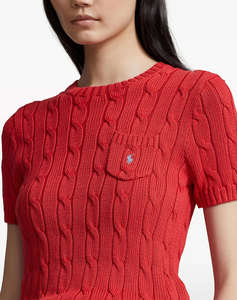 RALPH LAUREN CTN CBL TEE-SHORT SLEEVE-PULLOVER