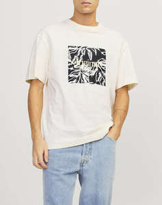 JACK&JONES JORLAFAYETTE BRANDING TEE SS CREW NEC LN