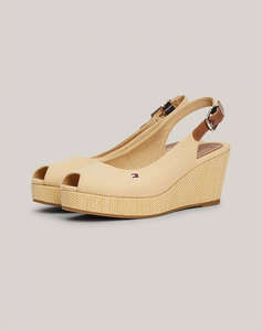 TOMMY HILFIGER ICONIC ELBA SLING BACK WEDGE