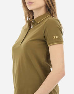 LA MARTINA BLUZA POLO KM WOMAN POLO S/S PIQUET STRETCH