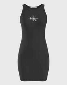 CALVIN KLEIN ARCHIVAL MONOLOGO RIB TANK DRESS