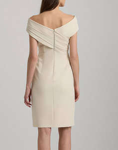 LAUREN RALPH LAUREN PLSHD CREPE-COCKTAIL DRESS