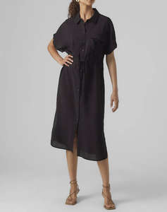 VERO MODA VMIRIS S/S SHIRT CALF DRESS WVN GA