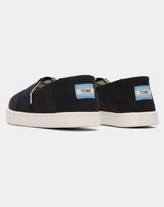 TOMS BLACK HERITAGE CANVAS WM ALPR ESP