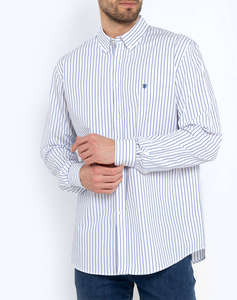 THE BOSTONIANS CAMASA ACORN POPLIN REGULAR FIT Stripe POPLIN Button-down Regular Fit