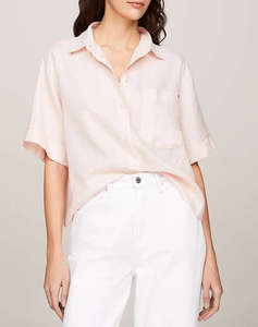 TOMMY HILFIGER LINEN SS SHIRT