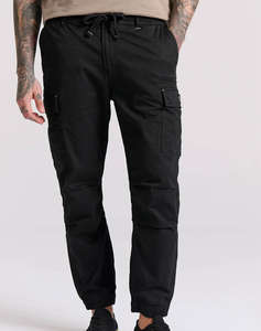 FUNKY BUDDHA Comfort garment dyed cargo pantaloni