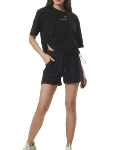 BODY ACTION WOMENS ATHLETIC SHORTS W/EMBROIDERY