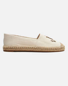 RALPH LAUREN CAMERYN LOGO-ESPADRILLES-FLAT