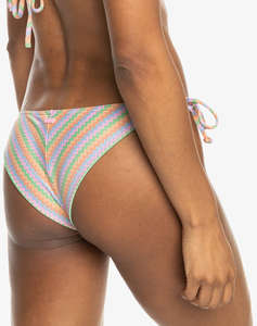 ROXY WAVY STRIPE CHEEKY TIE SIDE COSTUM DE BAIE DE DAMA