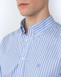 THE BOSTONIANS CAMASA ACORN POPLIN REGULAR FIT Stripe POPLIN Button-down Regular Fit