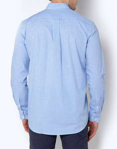 THE BOSTONIANS CAMASA MAVERICK POPLIN REGULAR FIT MedCheck POPLIN Button-down Regular Fit