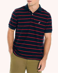 NAUTICA BLUZA POLO SS STRIPE DECK POLO_SUSTAINABLE